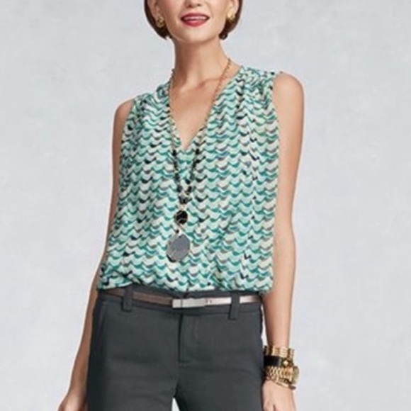Cabi Bird Print Sleeveless Blouse - Picture 5 of 5